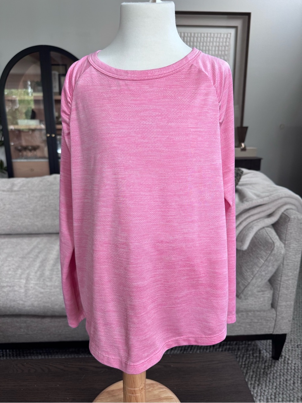 Xersion Girls Medium 10/12 Quick-Dri Pink Performance Long Sleeve Shirt